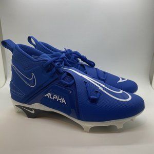 Nike Alpha Menace Pro 3 Game Blue / White Football Cleats Mens 10 CT6649-414